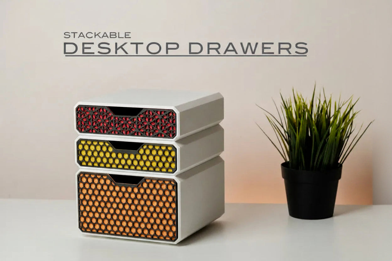 Stackable Desktop Drawers - Organiser