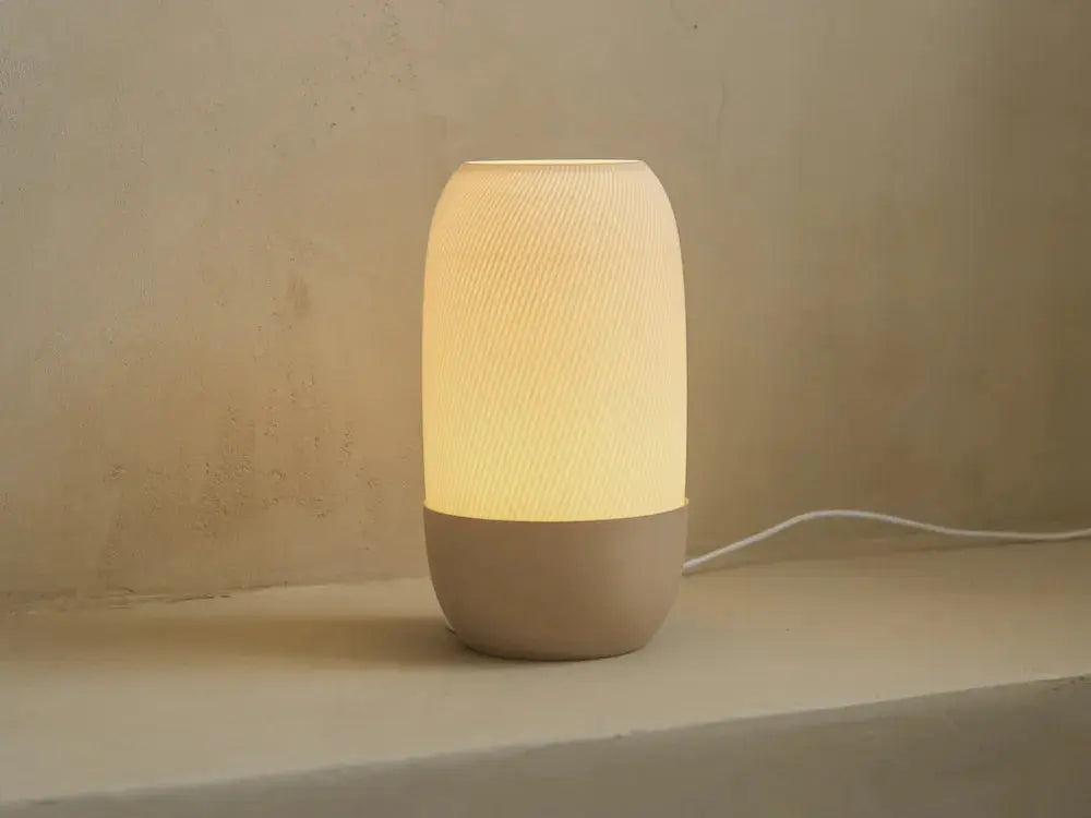 Minimalist Table Lamp - Ribs