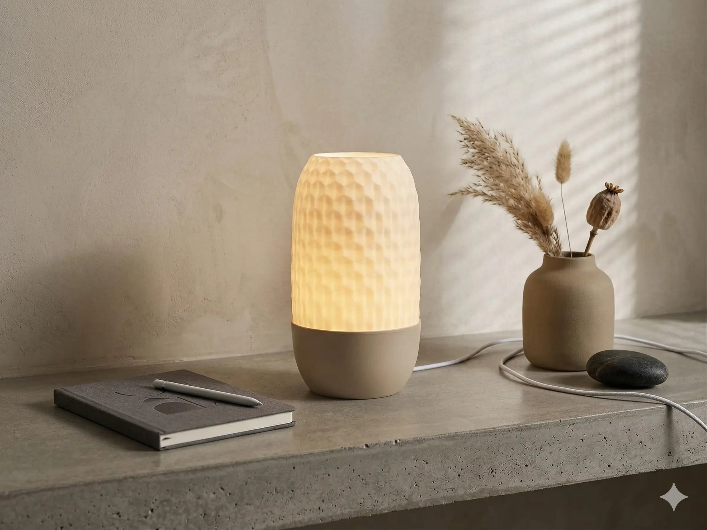 Minimalist Table Lamp - Hexagon